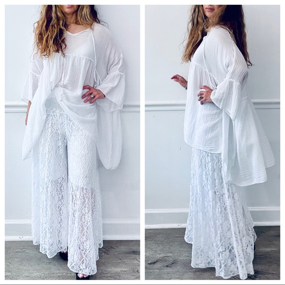 28 Made in Italy Gorgeous in Lace wide leg pants - Picture 9 of 9